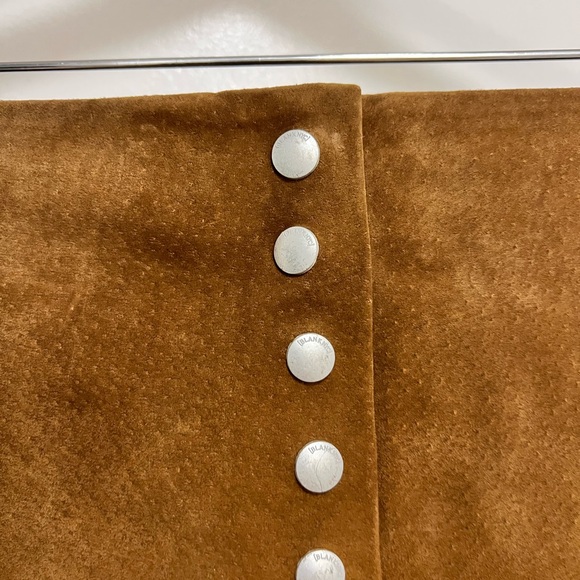 NWT Blank NYC 100% Suede Leather Button Down Mini Skirt - Picture 6 of 10